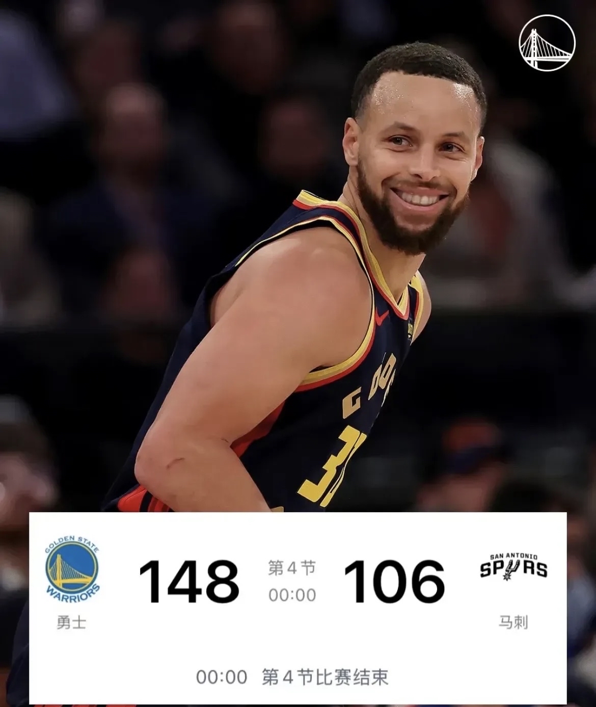 勇士大胜马刺,实现五连胜 勇士大胜马刺,实现五连胜